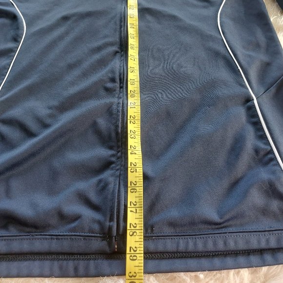 Adidas Men's blue-yellow Three Stripe Logo Full Zip Track Jacket Size: XL - Picture 11 of 12